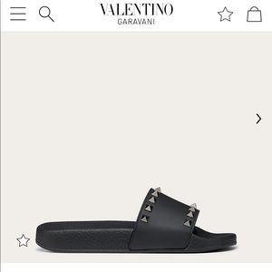 Valentino Garavani Rockstud Rubber Slides